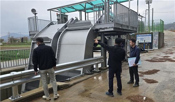 [창녕=뉴시스] 길곡면 하내배수장 전경. (사진= 창녕군 제공) 2026.04.15. photo@newsis.com *재판매 및 DB 금지