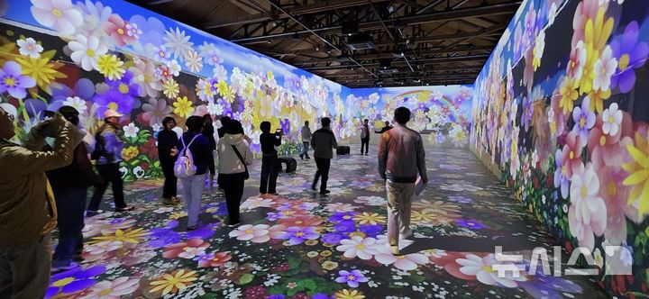 [완주=뉴시스] 재개관 한 완주 삼례문화예술촌 미디어아트관 모습. *재판매 및 DB 금지