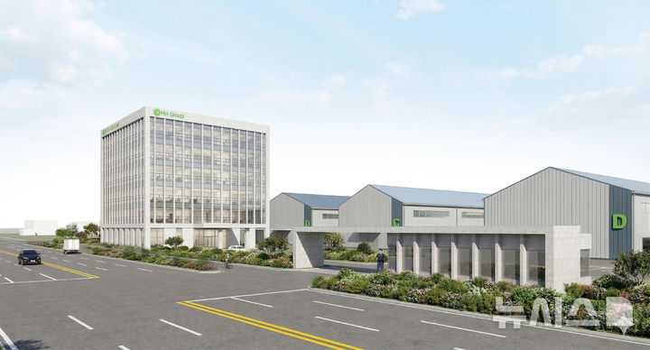 [창원=뉴시스]만호제강㈜의 창원 본사 및 R&D센터 신축 조감도.(자료=만호제강 제공) 2026.04.15. photo@newsis.com