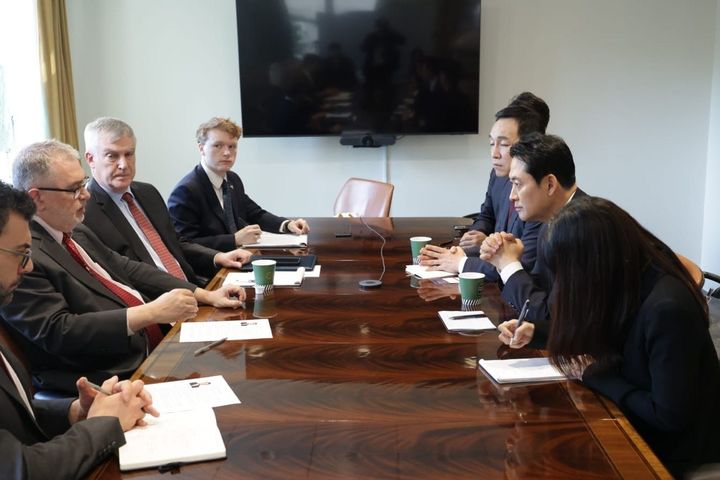 [서울=뉴시스] 장동혁 국민의힘 대표는 15일 미국 워싱턴DC에서 미국우선정책연구소(AFPI) 및 헤리티지재단 등과 간담회를 가졌다. (사진=국민의힘 제공) *재판매 및 DB 금지