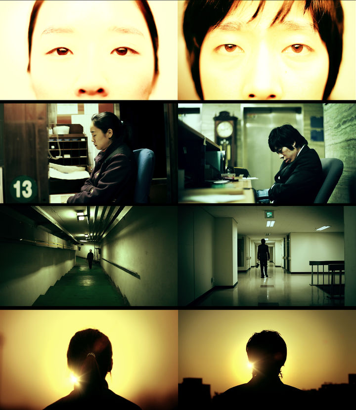 김세진, 야간 근로자, 2009, 6분 57초, 2채널 비디오, 컬러, 사운드 *재판매 및 DB 금지