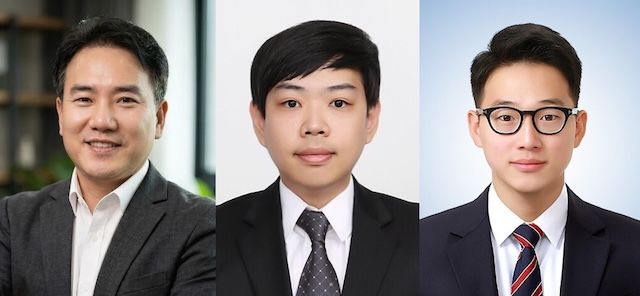 [서울=뉴시스] (왼쪽부터) 성균관대 나노과학기술학과 김영준 교수, 미래에너지공학과 김현승 교수, 구진교 박사. (사진=성균관대 제공) 2026.04.15. photo@newsis.com *재판매 및 DB 금지