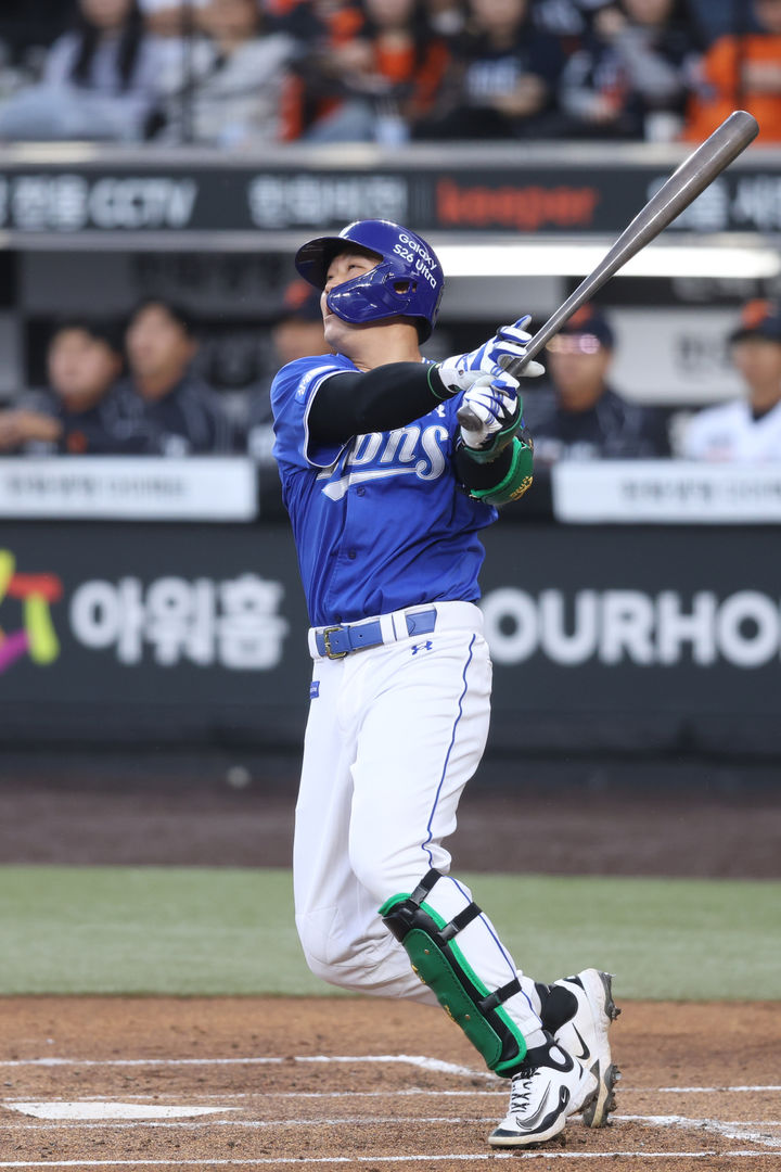 [서울=뉴시스] 프로야구 삼성 라이온즈의 전병우. (사진 = 삼성 라이온즈 제공) *재판매 및 DB 금지