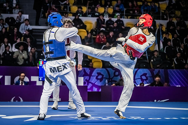 [서울=뉴시스] 하지웅, 2026 세계태권도연맹(WT) 세계태권도청소년선수권대회 남자 59㎏급 은메달 획득. (사진=WT 제공) *재판매 및 DB 금지