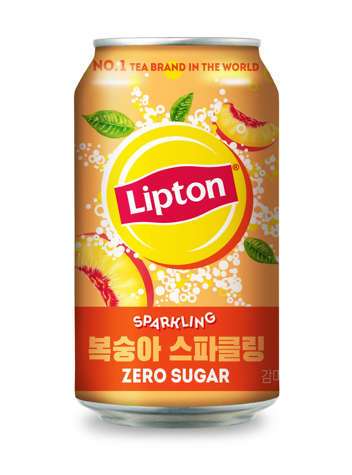 롯데칠성음료 '립톤 제로 복숭아 스파클링'. (사진=롯데칠성음료 제공) *재판매 및 DB 금지