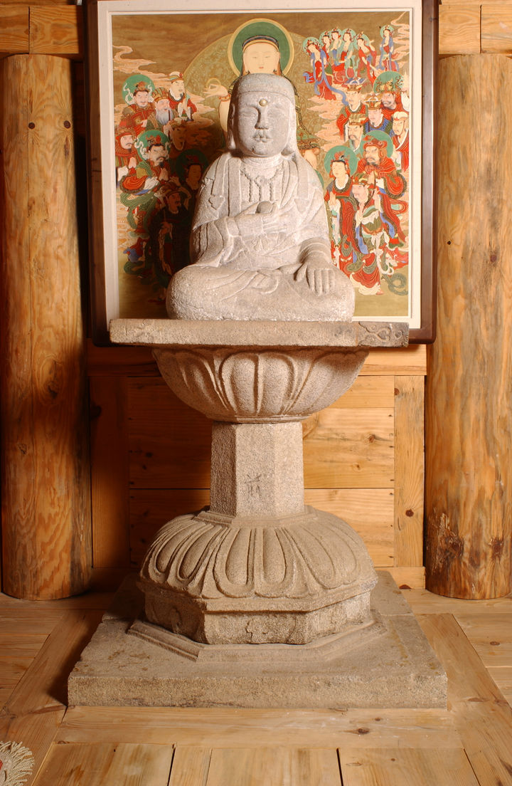 [서울=뉴시스] 선운사 참당암 석조지장보살좌상 (사진=국가유산청 제공) 2026.04.16. photo@newsis.com *재판매 및 DB 금지