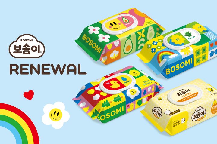 [서울=뉴시스]깨끗한나라, 보솜이 유아 물티슈 리뉴얼.(사진=깨끗한나라 제공) 2026.04.16. photo@newsis.com *재판매 및 DB 금지