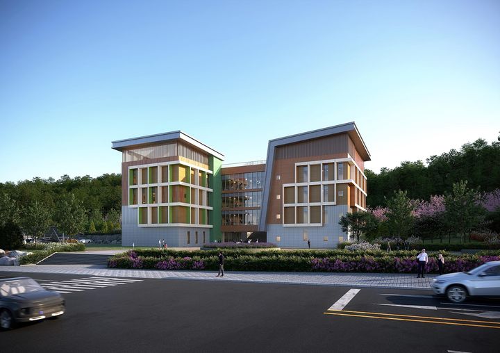 [창원=뉴시스] 강경국 기자 = 경남 창원시 의창구 우곡로 162에 새롭게 문을 여는 창원특례시 평생학습관 누리배움터 조감도. (사진=창원시청 제공). 2026.04.16. photo@newsis.com *재판매 및 DB 금지