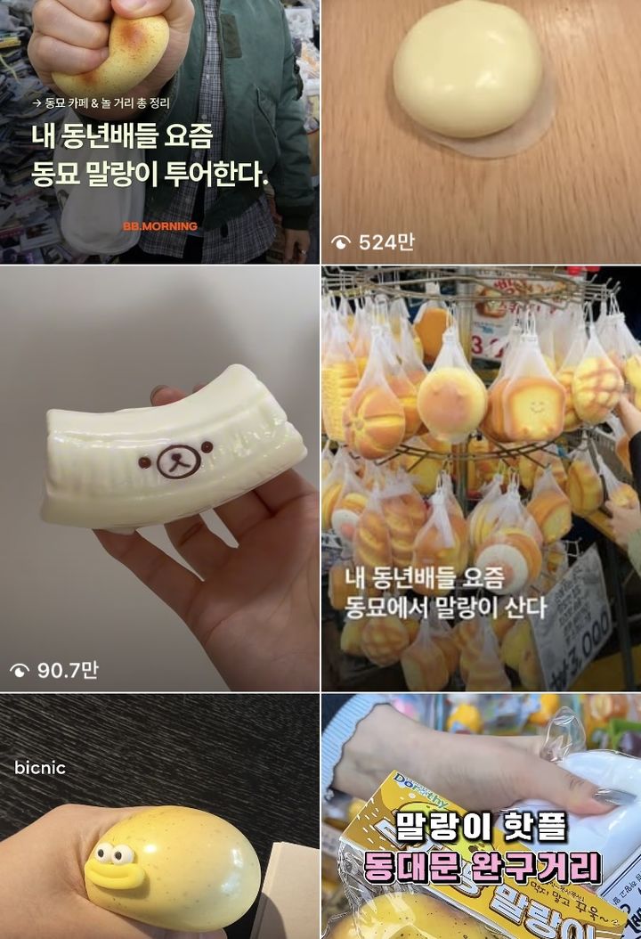 [서울=뉴시스] 백유정 인터니자=사회관계망서비스(SNS) 상에서 말랑이 관련 게시물이 확산되고 있다. (사진출처: 인스타그램 캡처)2026.04.16.