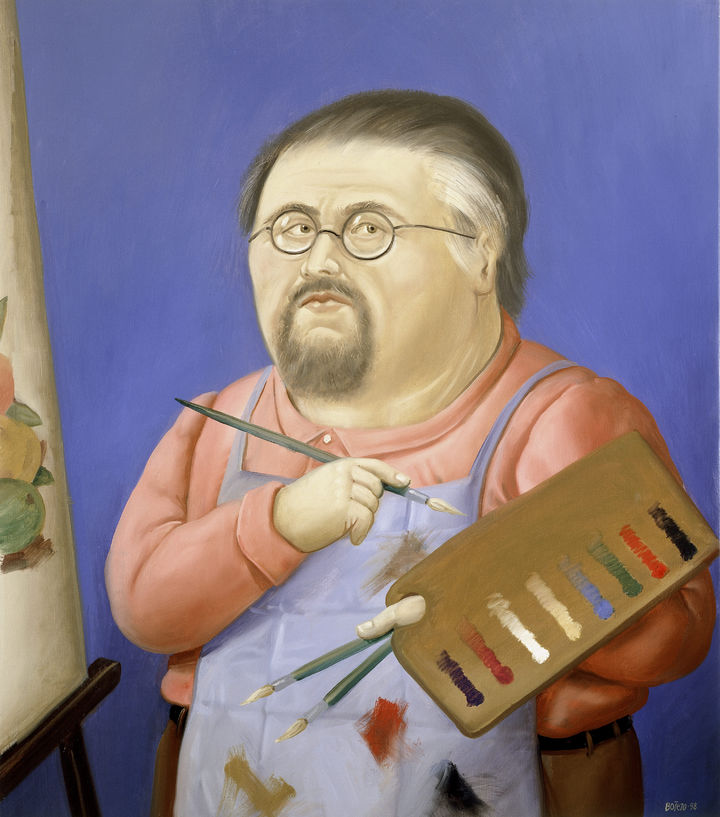 페르난도 보테로 자화상 Fernando Botero, Self Portrait, 1998 Oil on canvas, 92.70 x 81.28cm © Fernando Botero Foundation *재판매 및 DB 금지