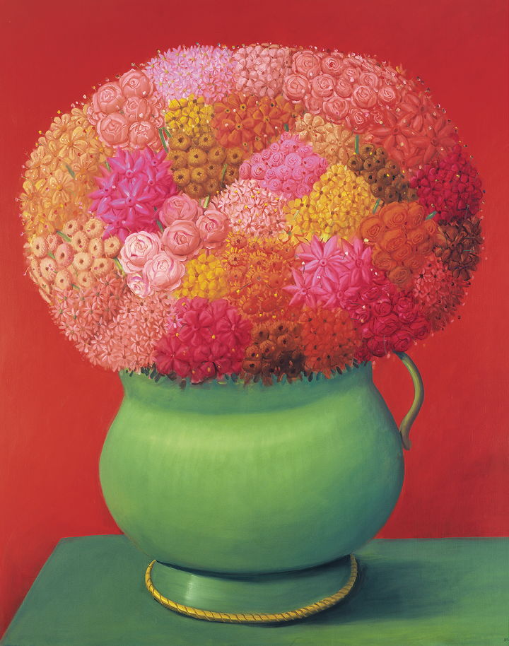 빨간 꽃 (삼면화) Fernando Botero, Flowers in Red (Triptych), 2006 Oil on canvas, 199 x 161cm © Fernando Botero Foundation *재판매 및 DB 금지