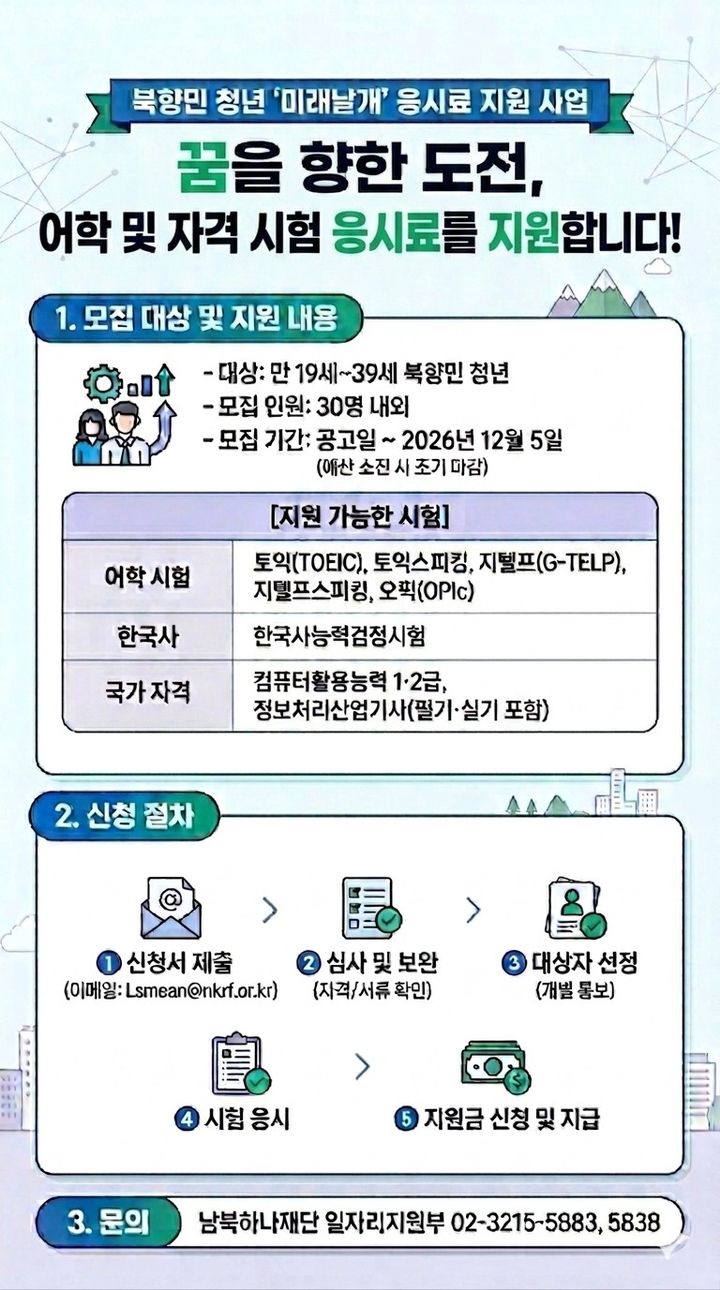 [서울=뉴시스]남북하나재단 포스터 *재판매 및 DB 금지