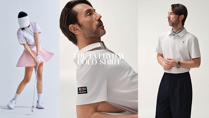 [서울=뉴시스] 데상트골프 에어메쉬 시리즈(왼쪽), 르꼬끄 스포르티브 냉감 폴로셔츠 (사진=데상트코리아 제공) 2026.04.17. photo@newsis.com *재판매 및 DB 금지