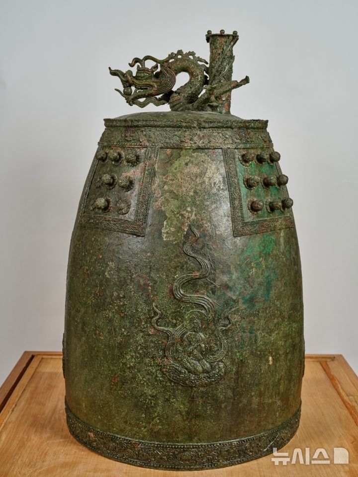 [포항=뉴시스] = 포항 오어사 동종. 2026.04.17. photo@newsis.com 