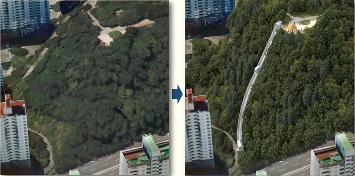 [서울=뉴시스] 서대문구 영천동 모노레일. (사진=서울시 제공) 2026.04.19. *재판매 및 DB 금지