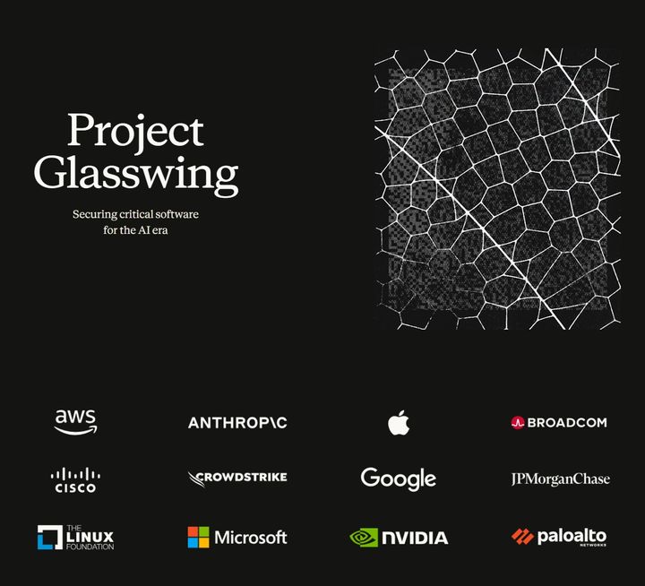 [서울=뉴시스] 앤트로픽 보안 강화 이니셔티브 '프로젝트 글래스윙' 주요 참여사. 2026.04.18. (사진=앤트로픽 블로그) *재판매 및 DB 금지