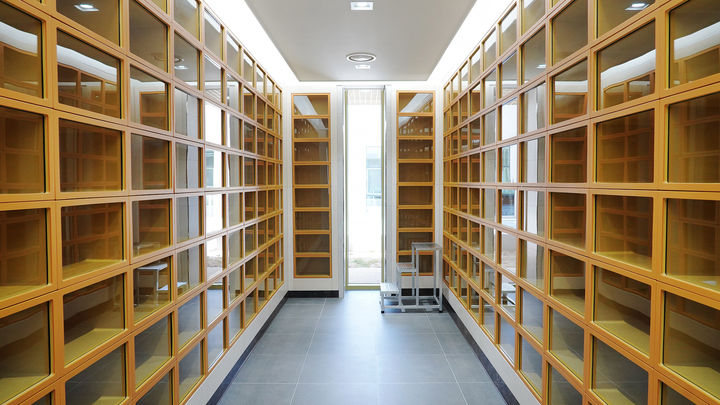 [서산=뉴시스] 오는 20일 개관하는 서산 희망공원 추모의 집 내부. (사진=서산시 제공) 2026.04.18. photo@newsis.com *재판매 및 DB 금지