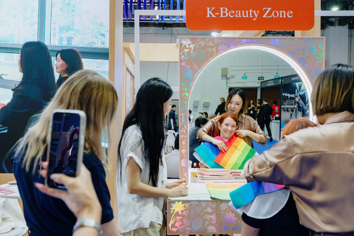 싱가포르 ‘2026 더 미팅스 쇼’의 퍼스널컬러체험 부스. (사진=한국관광공사) *재판매 및 DB 금지