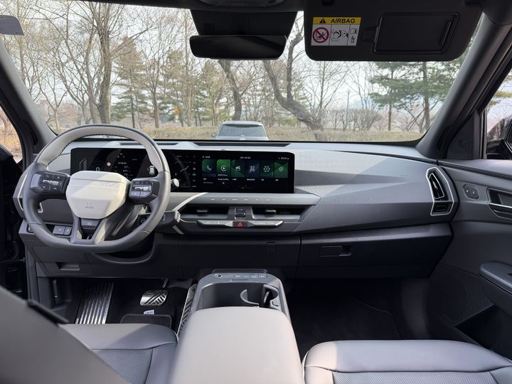 [서울=뉴시스] 류인선 기자 = 기아 EV5의 1열 모습. 2026.4.19. photo@newsis.com *재판매 및 DB 금지