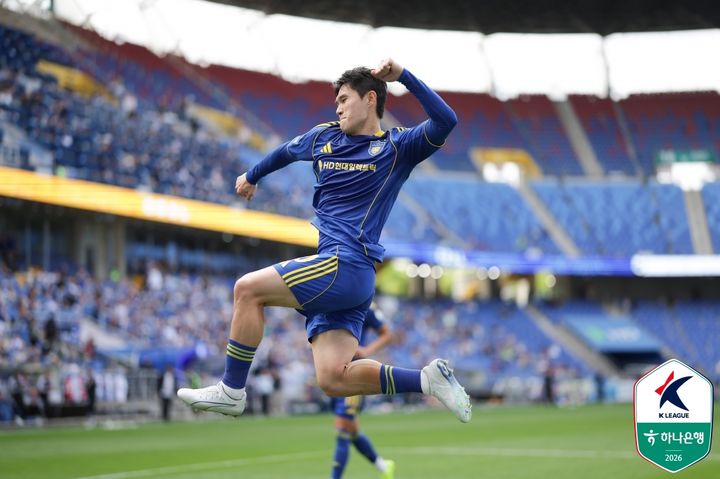 [서울=뉴시스]K리그1 울산 이동경. (사진=한국프로축구연맹 제공)