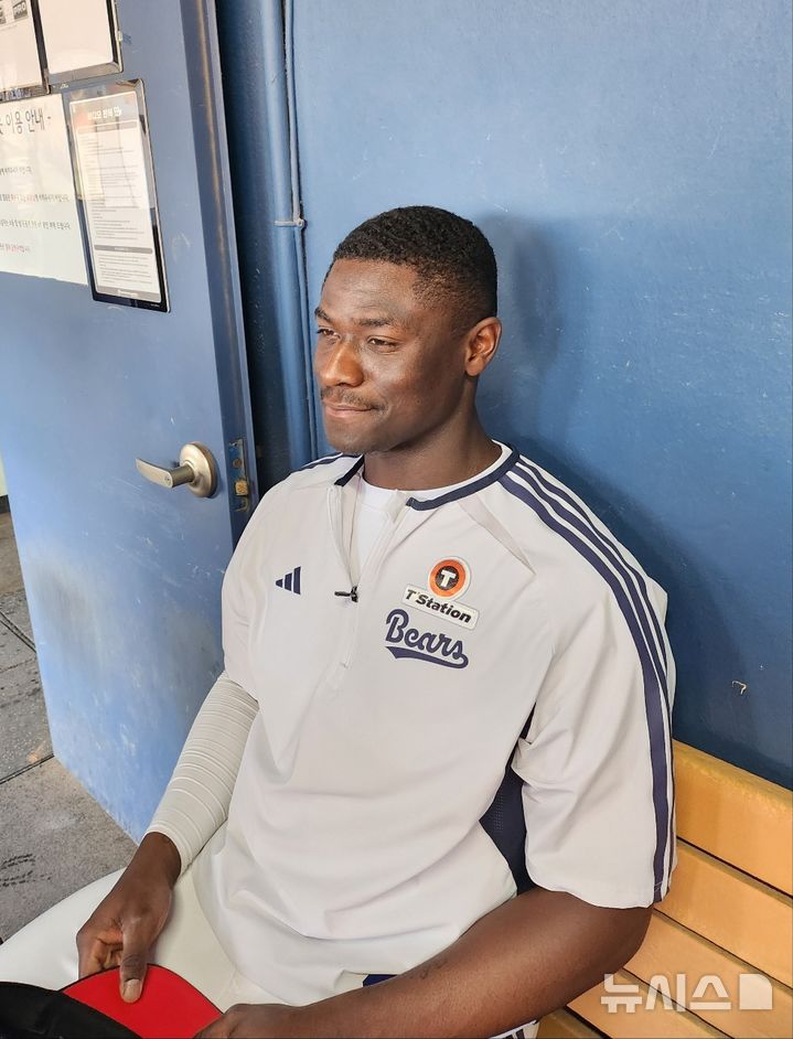 [서울=뉴시스] 박윤서 기자 = 프로야구 두산 베어스 외국인 타자 다즈 카메론. 2026.04.19.