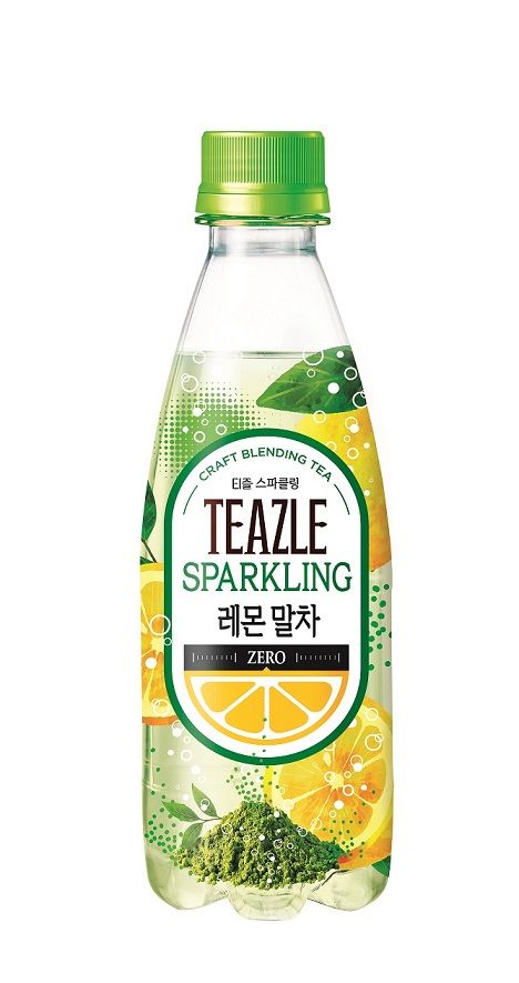 웅진식품 '티즐 스파클링 레몬말차'. (사진=웅진식품 제공) *재판매 및 DB 금지