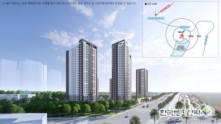 [서울=뉴시스] 수원 매탄1구역 조감도. 