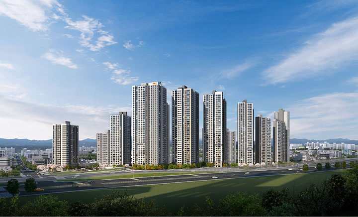 [서울=뉴시스]DL이앤씨 'e편한세상 부천 어반스퀘어' 단지 투시도 (자료=DL이앤씨 제공) 2026. 4. 20. *재판매 및 DB 금지