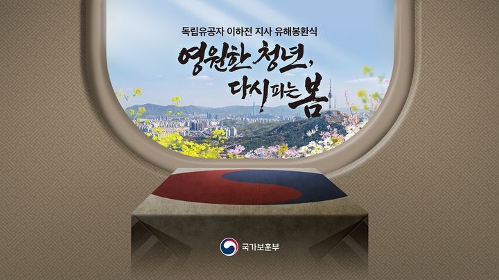 [서울=뉴시스] 이하전 지사 유해봉환식 주제 이미지. (사진=국가보훈부 제공) 2026.04.20. photo@newsis.com *재판매 및 DB 금지