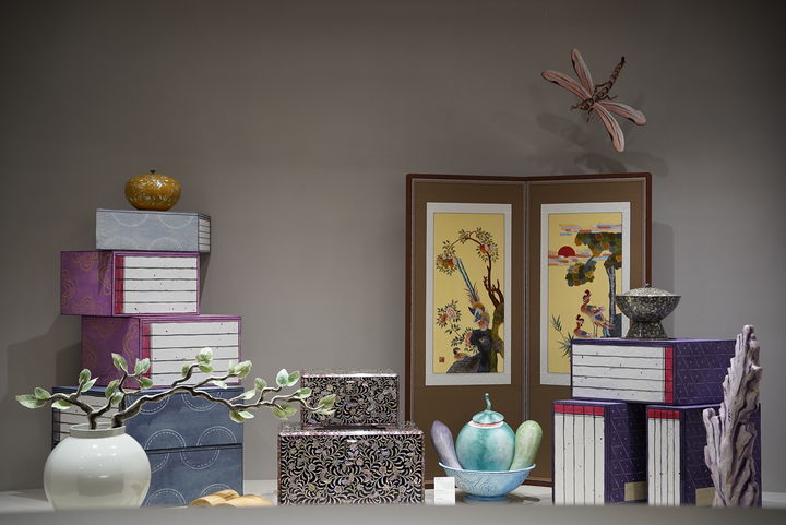 [서울=뉴시스] 인천 국제공항 제2여객터미널(T2) 내 한국전통문화센터 동관 내부 벽면 모습 (사진=국가유산진흥원 제공) 2026.04.20. photo@newsis.com *재판매 및 DB 금지