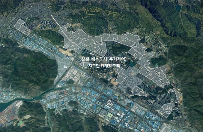 [창원=뉴시스] 강경국 기자 = 경남 창원시 배후도시(주거지역) 지구단위 계획 구역. (사진=창원시청 제공). 2026.04.20. photo@newsis.com *재판매 및 DB 금지