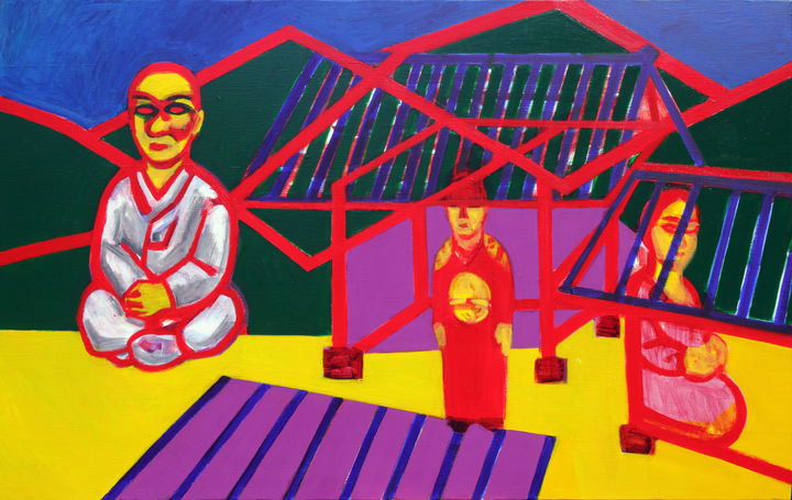 〈매월당, 단종 부부 〉2007,2014_Oil on canvas_89.5x145.3cm *재판매 및 DB 금지