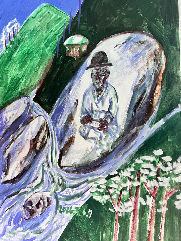 〈시쓰는 매월당〉2026_ Acrylic on canvas_116.7x91cm *재판매 및 DB 금지