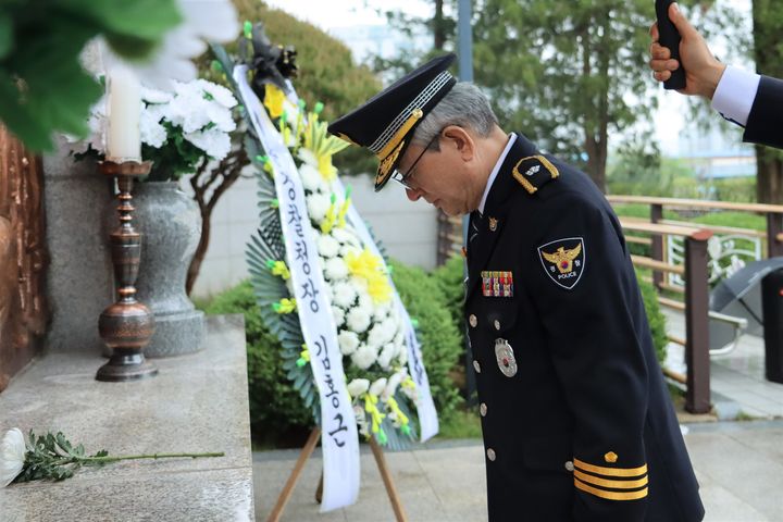 [세종=뉴시스] 김홍근 신임 세종경찰청장이 20일 간담회를 열고 본격적인 업무를 시작했다.(사진=세종경찰청 제공) 2026.04.20. photo@newsis.com *재판매 및 DB 금지
