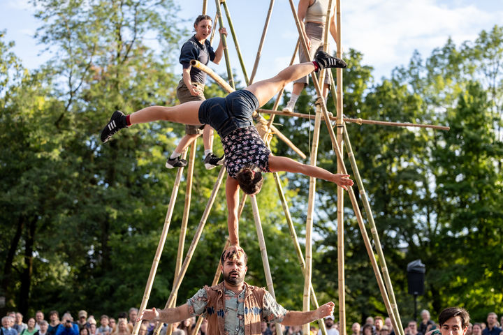 영국의 노핏 스테이트 서커스 '밤부(Bamboo)' 공연 장면. (사진=서울문화재단 제공) *재판매 및 DB 금지