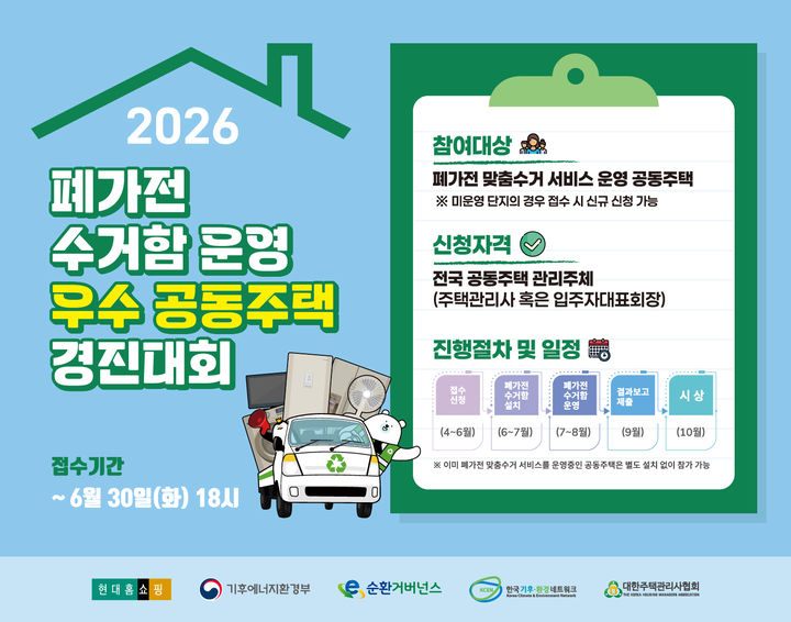 [서울=뉴시스] 현대홈쇼핑_폐가전수거함 운영 우수 공동주택 경진대회 (사진=현대홈쇼핑 제공) 2026.04.21. photo@newsis.com *재판매 및 DB 금지