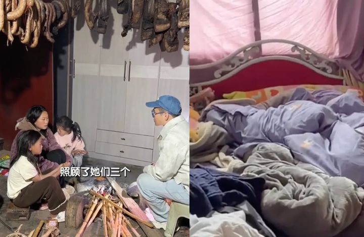 [서울=뉴시스] 중국의 한 인플루언서가 가난을 호소한 소녀의 사정이 일부 과장된 것으로 드러났음에도, 지어준 집을 회수하지 않고 학업을 지원한 사연이 전해졌다. (사진=웨이보 갈무리) *재판매 및 DB 금지