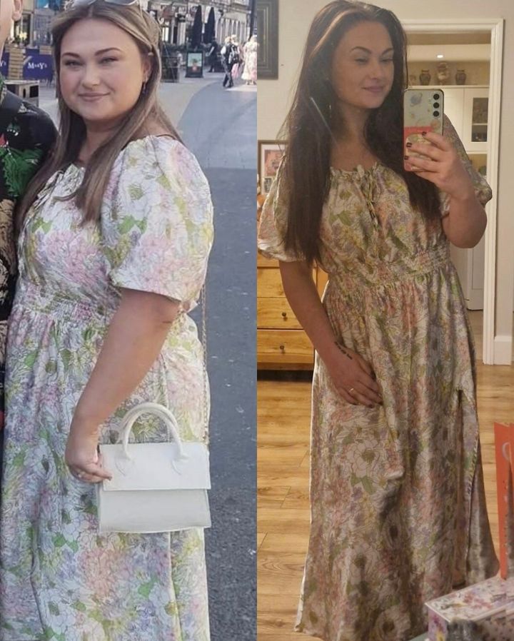 [서울=뉴시스] 밤마다 배달 음식에 의존하던 영국 여성이 식습관을 바꿔 약 30㎏을 감량했다 (사진='slimmingworld' 인스타그램 계정 캡처)