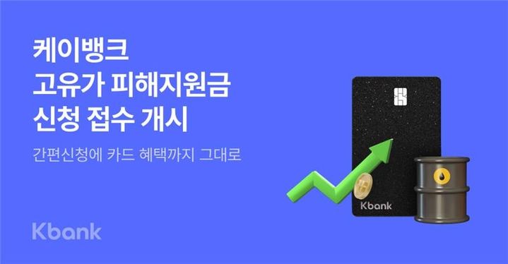 케이뱅크, 27일부터 '고유가 피해지원금' 신청 접수