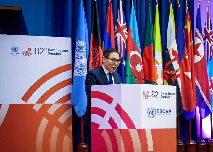 [서울=뉴시스]류호권 외교부 국제경제국장, 제82차 UN ESCAP 총회 참석. (사진=외교부 제공) 2026.04.21 *재판매 및 DB 금지