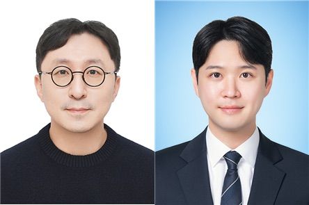 [서울=뉴시스] 명지대 화학공학과 이주형(왼쪽) 교수, 송치민 석사과정생. (사진=명지대 제공) 2026.04.21. photo@newsis.com *재판매 및 DB 금지