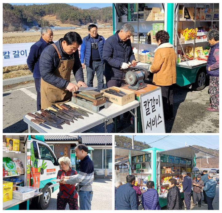 [임실=뉴시스] 전북 임실군이 운영하는 '가가호호 이동장터'를 주민들이 이용하고 있다. (사진=뉴시스 DB). photo@newsis.com *재판매 및 DB 금지