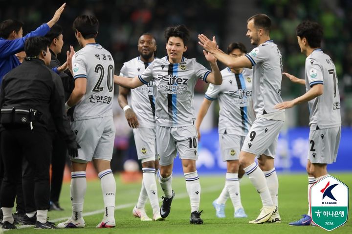 [서울=뉴시스] 프로축구 K리그1 인천유나이티드의 이동률. (사진=한국프로축구연맹 제공) 2026.04.21. photo@newsis.com *재판매 및 DB 금지