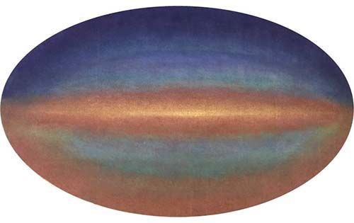 〈하늘의 토지〉, 2008, 부직포에 천연 안료, 178 × 300 cm, 영은미술관 *재판매 및 DB 금지