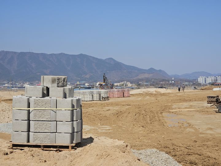 [청주=뉴시스] 충북 청주시 청원구 북이면 옥수리 가축시장 이전 부지. (사진=청주시 제공) 2026.04.22. photo@newsis.com *재판매 및 DB 금지