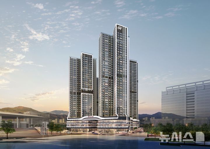 [서울=뉴시스] 현대엔지니어링이 선보이는 힐스테이트 구월아트파크의 투시도. photo@newsis.com