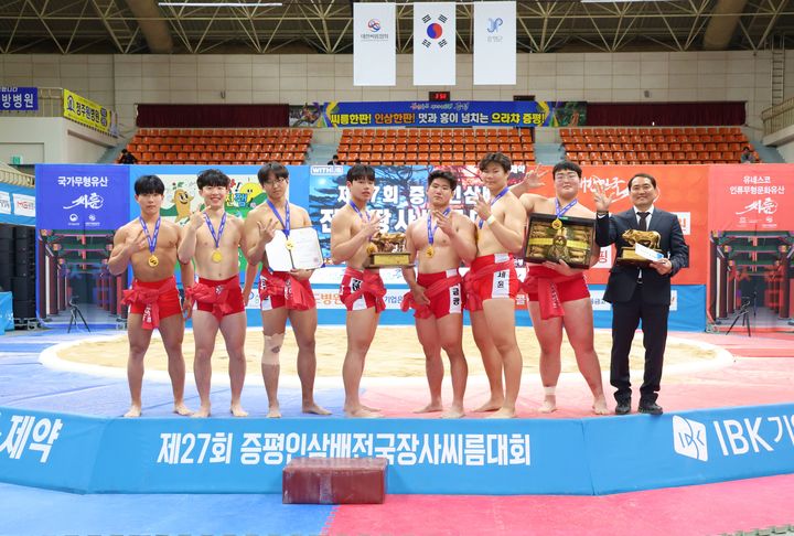 [서울=뉴시스] 씨름 마산용마고. (사진=대한씨름협회 제공) 2026.04.22. photo@newsis.com *재판매 및 DB 금지