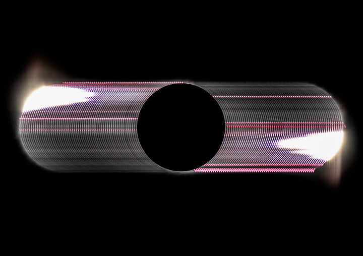 제34회 천체사진공모전에서 최우수상을 수상한 '개기일식의 극적인 순간'. 2024년 캐나다 퀘벡주에서 촬영한 개기일식이다. 태양이 달에 가려지고 다시 나오는 접촉의 순간을 각각 19초 동안 담았다. 약 0.3초 간격으로 촬영한 120개의 이미지를 통해 태양이 사라지고 나오는 극적인 순간을 표현했다. (사진=천문연 제공) *재판매 및 DB 금지