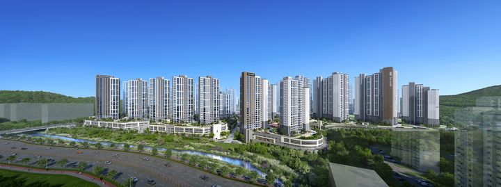 [서울=뉴시스] 더샵 검단레이크파크 투시도. (사진=포스코이앤씨 제공) 2026.04.23. photo@newsis.com *재판매 및 DB 금지