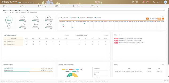 [서울=뉴시스] CTMS 대시보드 (사진=LSK 제공) 2026.04.23. photo@newsis.com *재판매 및 DB 금지